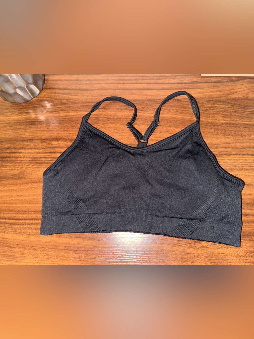 AYBL Black Seamless Sports Bra